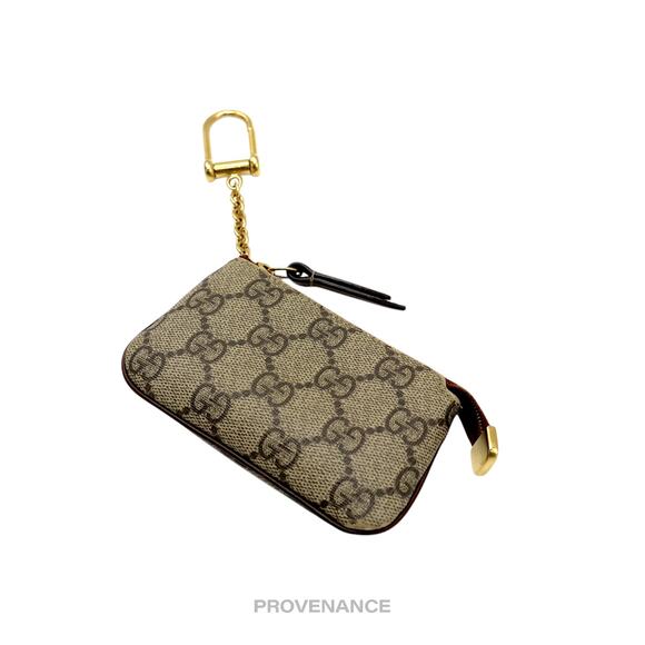 🔴 Gucci Key Pouch Cles - GG Supreme Brown - Picture 5 of 7